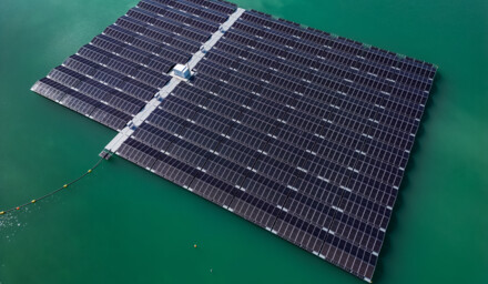 Visuel de photovoltaïques flottants